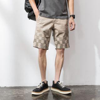 Faded Patterned Shorts
