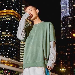 Lightweight Mock Two-piece T-shirt
