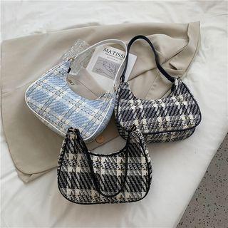 Plaid Canvas Handbag