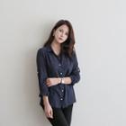 Tab-sleeve Checked Shirt
