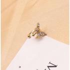 Rhinestone Butterfly Ear Cuff 1pc - Gold - One Size