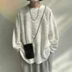 Long Sleeve Crinkled T-shirt