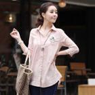 Long-sleeve Loose-fit Blouse