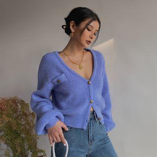 Loose-fit Button-down Sweater