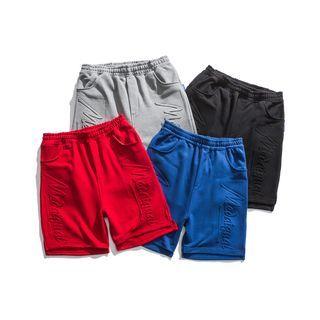 Letter Embossed Shorts