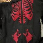 Glitter Skeleton Zip-up Hoodie