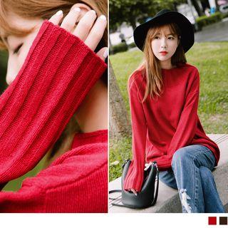 Ribbed Knit Loose Top