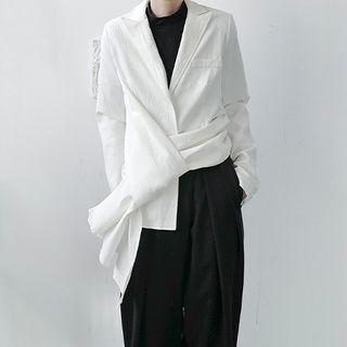 Asymmetrical Hem Blazer