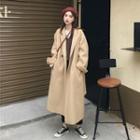 Double-breasted Loose-fit Wool Coat