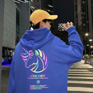 Unicorn Reflective Print Hoodie
