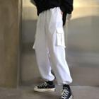 Pocketed Sweatpants White - One Size