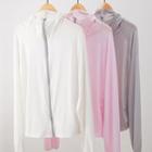 Plain Long-sleeve Cover Up