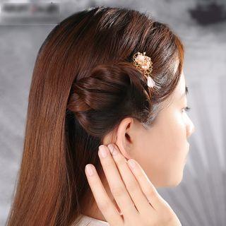 Retro Faux Pearl Hair Comb As Shown In Figure - One Size