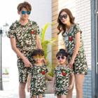 Family Matching Set: Camouflage T-shirt + Shorts