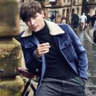 Fleece Collar Woolen Button Jacket