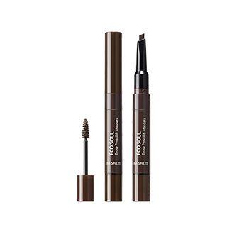 The Saem - Eco Soul Brow Pencil & Mascara #03 Dark Brown 0.2g + 2.5ml