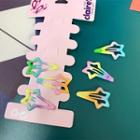 Set Of 6: Gradient Star Hair Clip Set Of 6 - As Shown In Figure - One Size