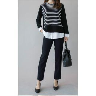 Monk Two Piece Striped Top