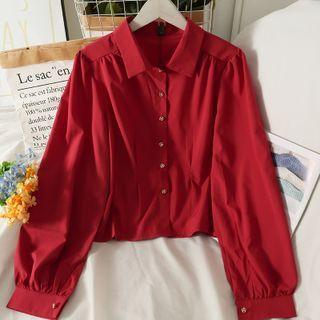 Puff-sleeve Loose Shirt