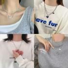 Pendant Alloy Necklace / Layered Choker Necklace (various Designs)
