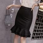 High Waist Ruffled Skirt