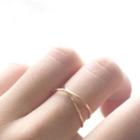 Simple Cross Ring As Shown In Figure - Gold