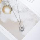 925 Sterling Silver Rhinestone Devil Pendant Necklace Necklace - Devil - One Size