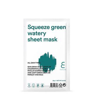 E Nature - Squeeze Green Watery Sheet Mask 1pc
