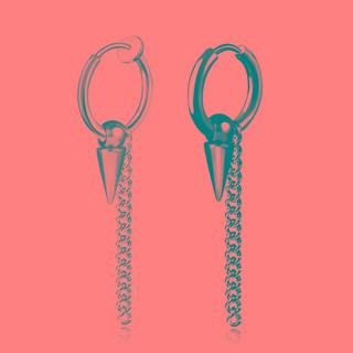 Stainless Steel Chain Drop Earring