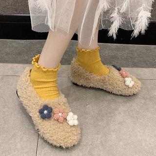 Fleece Flower Flats