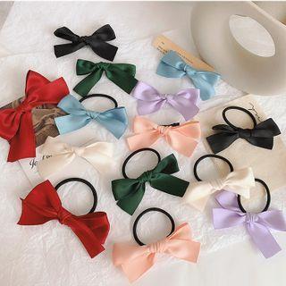 Fabric Bow Hair Tie / Hair Clip