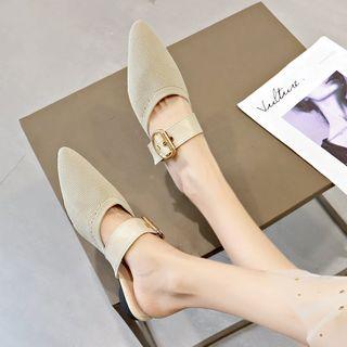 Buckled Strap Mules