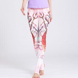 Printed Stirrup Yoga Pants