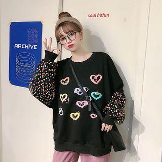 Heart-print Sweatshirt