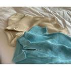 [dearest] Rib-knit Anorak Top (sky Blue) One Size