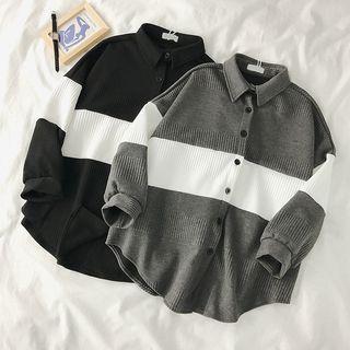 Two-tone Knitted Shirt