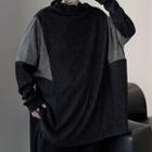 Paneled Sweatshirt Black - One Size
