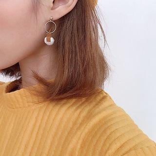 Pom Pom Hoop Drop Earring