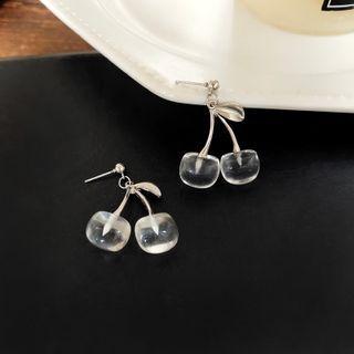 Cherry Sterling Silver Drop Earring