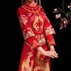 Traditional Chinese Long-sleeve Wedding Maxi Dress