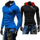 Side-zip Hooded Top