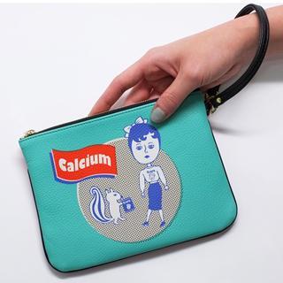 Faux-leather Printed Pouch