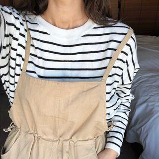 Ribbed Stripe Boxy-fit Top
