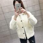 Collared Cardigan White - One Size