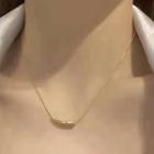 Pendant Stainless Steel Choker 1pc - Xl59 - Gold - One Size