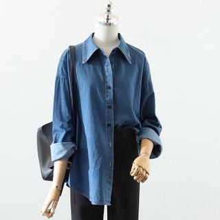 Denim Shirt / Sweater Vest / Dress Pants