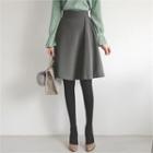 Pleated-front A-line Skirt