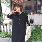 Button-front Shirt Dress