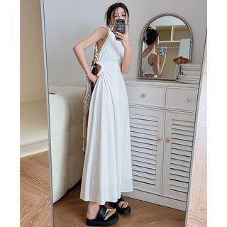 Waist-window Maxi Tank Dress