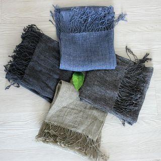 Fringed Linen Scarf